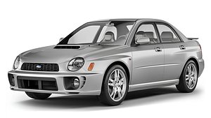 3D Subaru Impreza WRX 2001 model