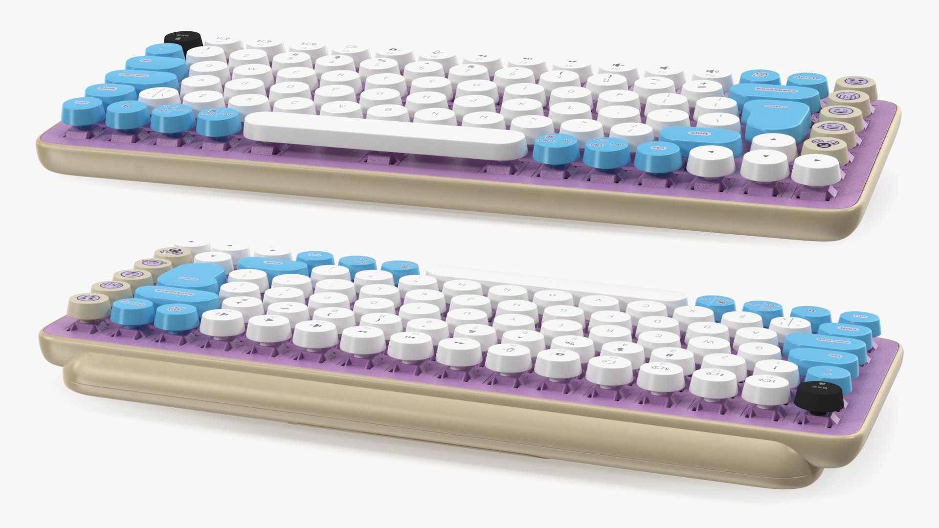 3D Mechanical Keyboard With Emoji Keys - TurboSquid 1974426