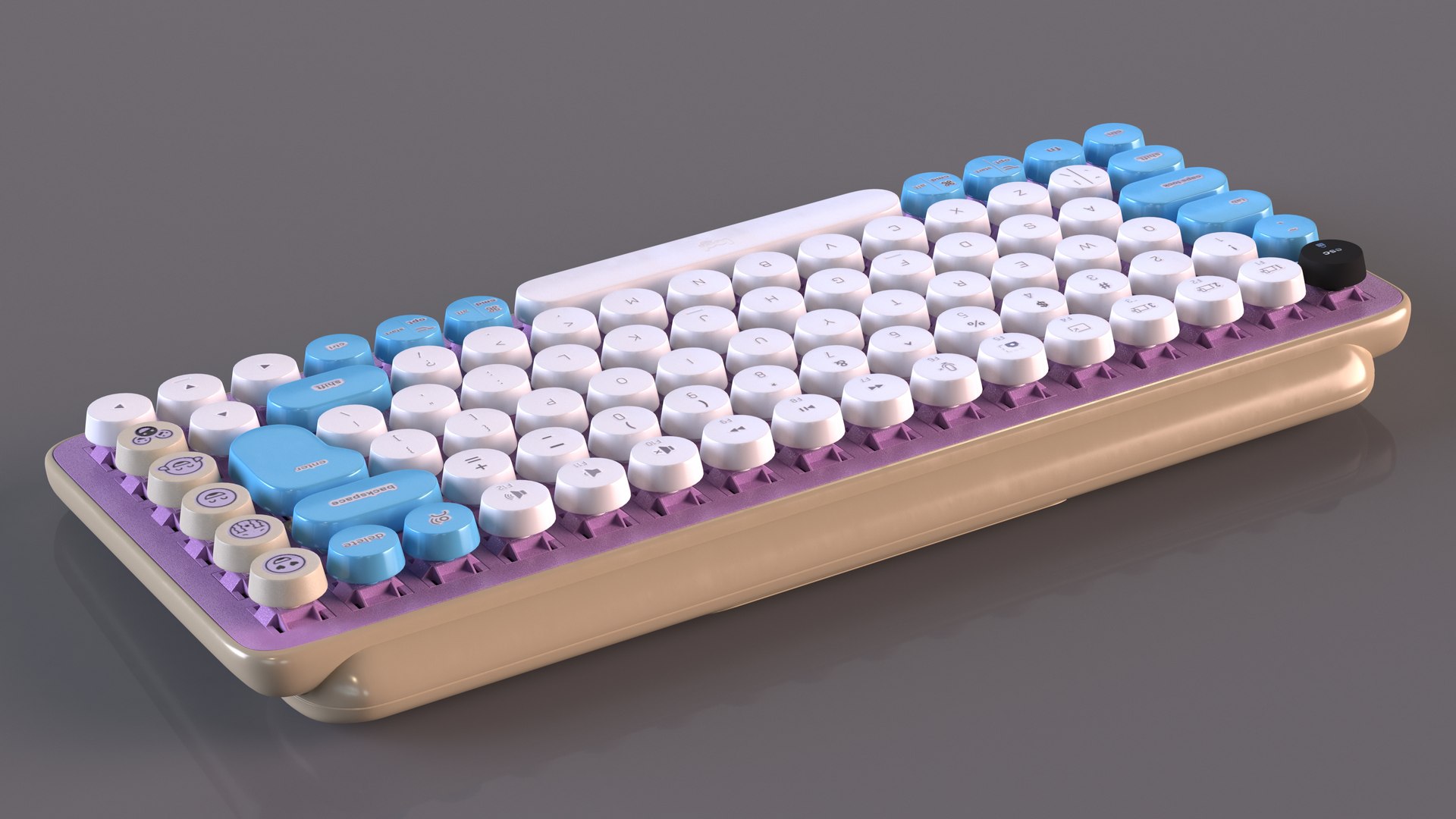 3D Mechanical Keyboard With Emoji Keys - TurboSquid 1974426