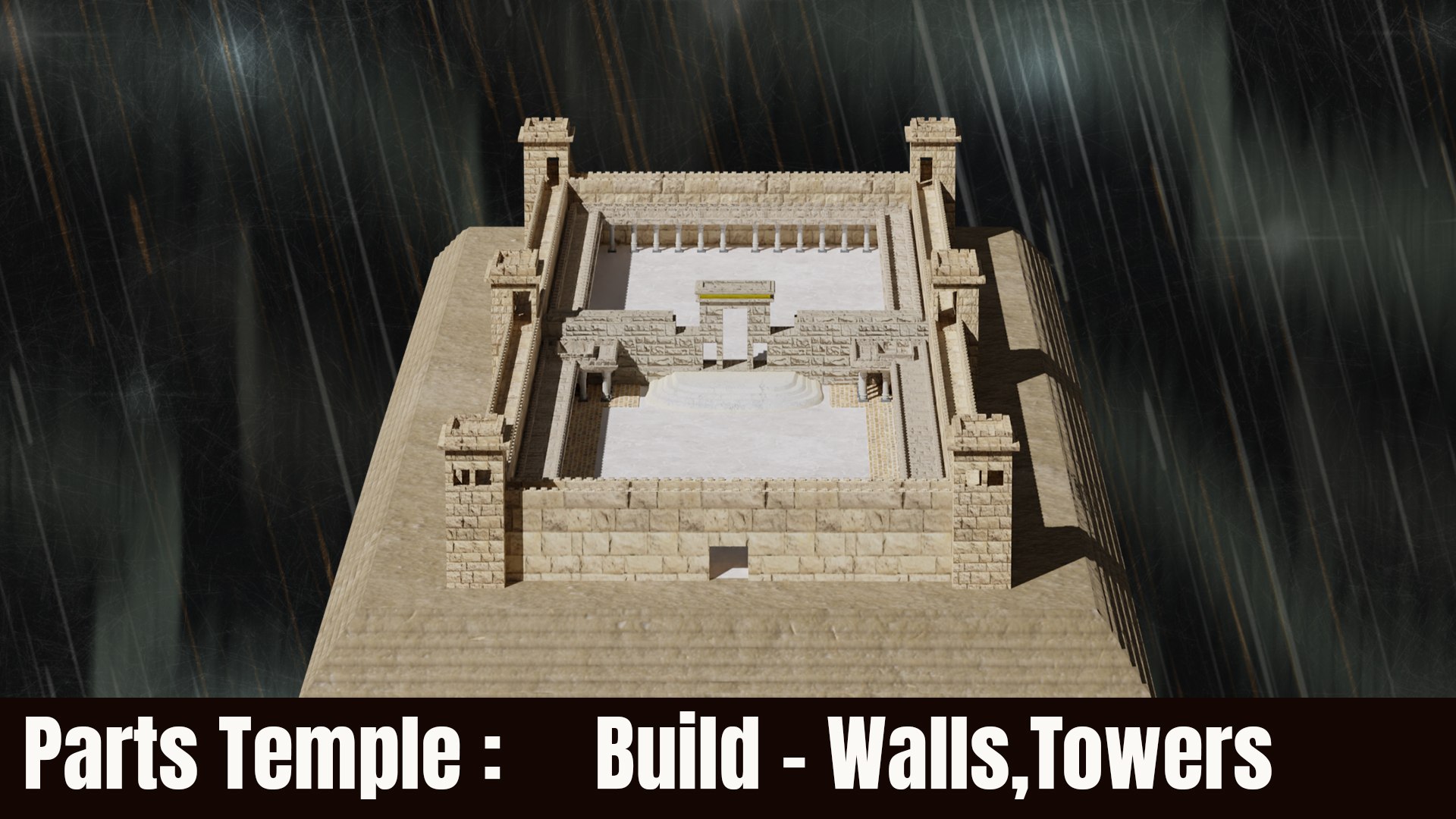 Jerusalem Temple3rd - Esplanade - Sacred Objects 3D Model - TurboSquid ...