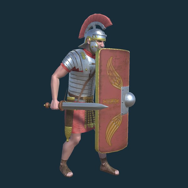 3d model roman legionnaire septimus