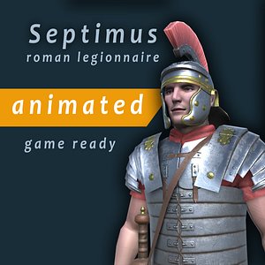 3d model roman legionnaire septimus