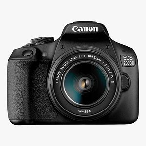 Canon EOS 2000D DSLR Camera and EF-S 18-55 mm