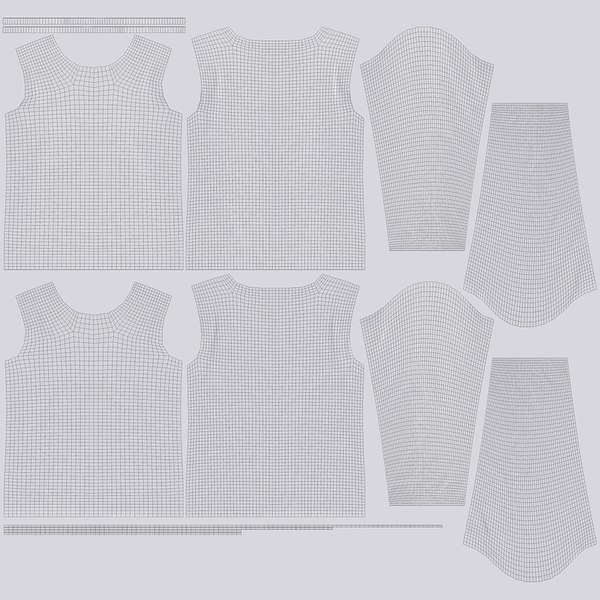 3D cotton female t-shirts dropped - TurboSquid 1326019