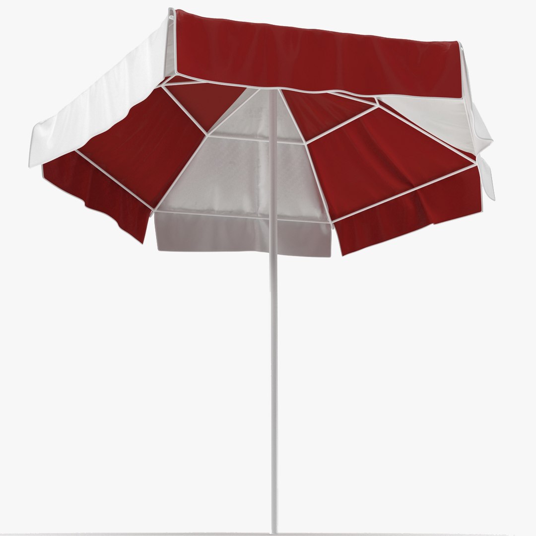Beach Umbrella 3D model preview