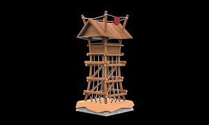 watch tower Low-poly