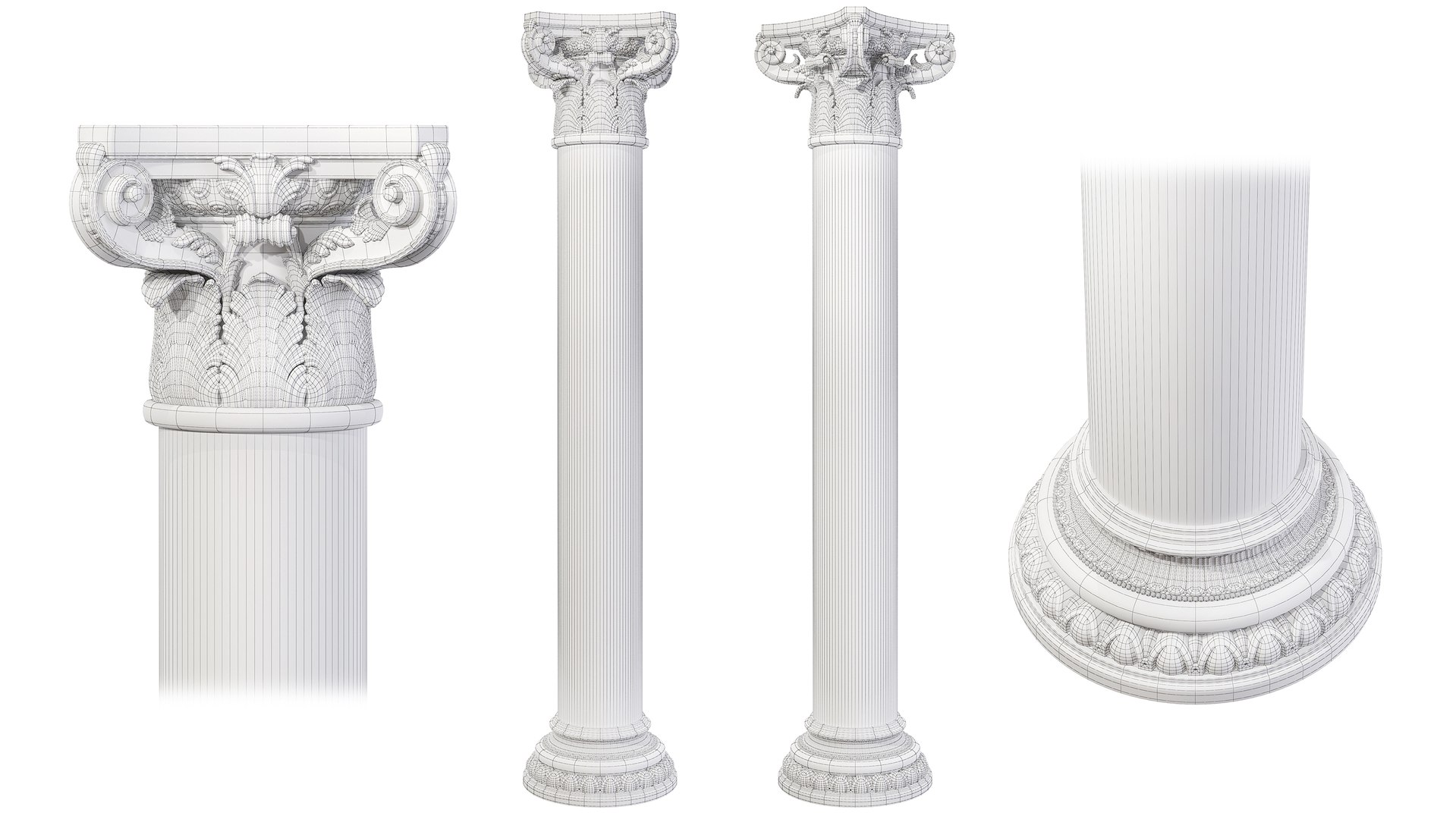 Classic Column 01 3D Model - TurboSquid 2074665