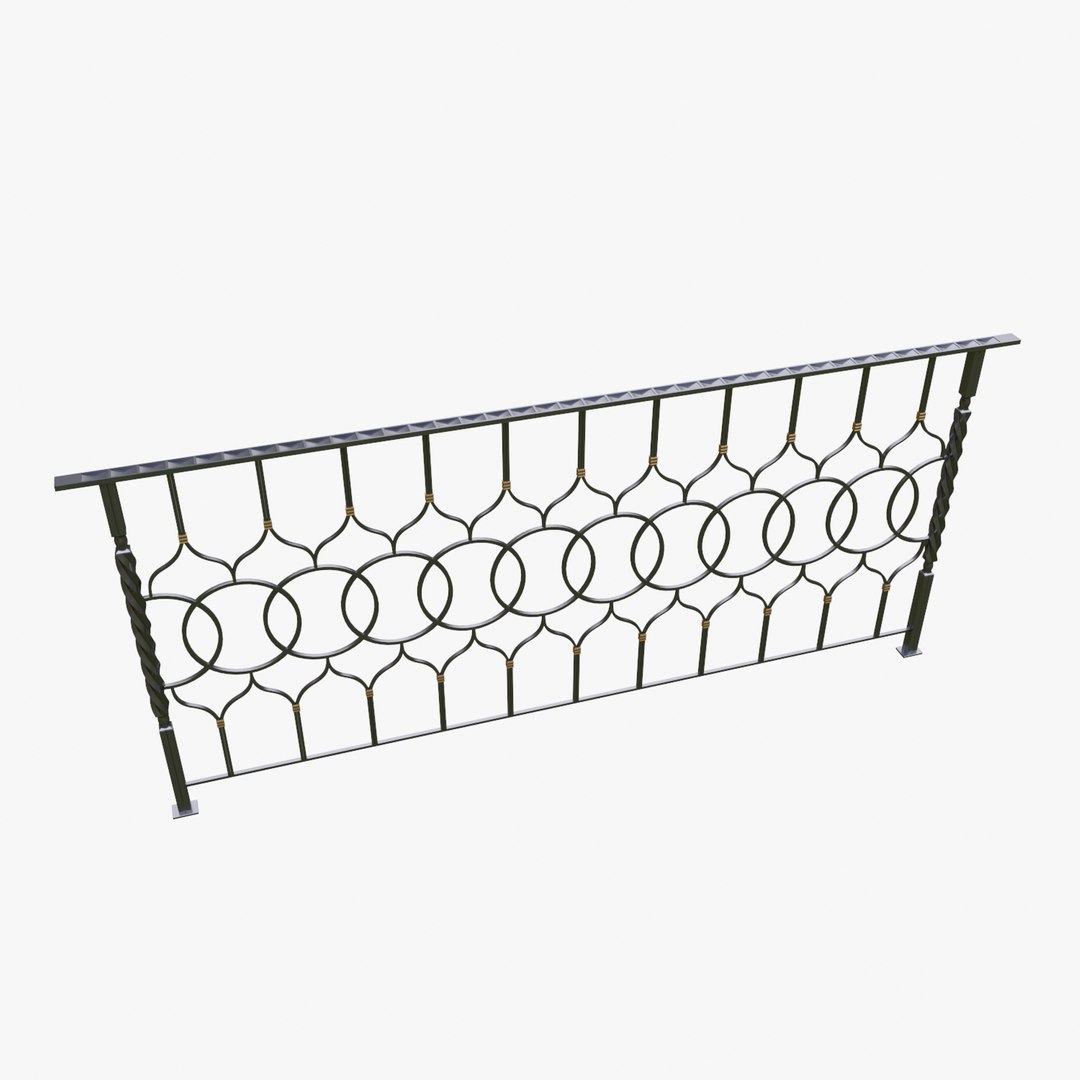 3D Architectural Railing Model - TurboSquid 1456841