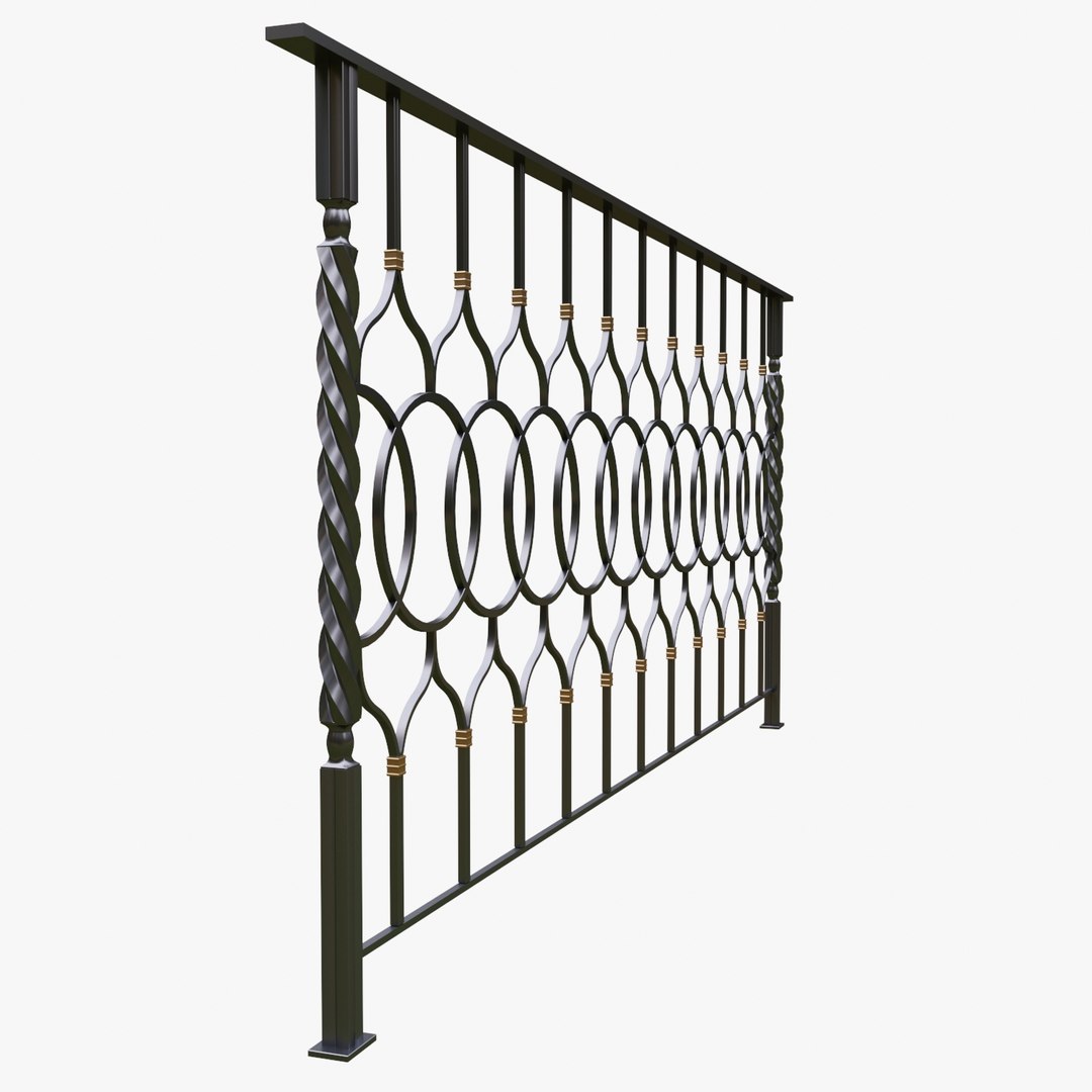 3D Architectural Railing Model - TurboSquid 1456841