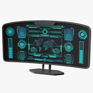 Futuristic Display Blue