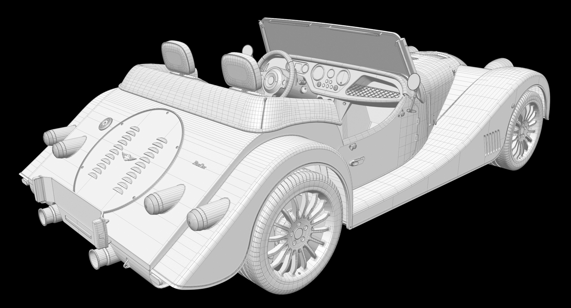 3D convertible car morgan 6 - TurboSquid 1413374