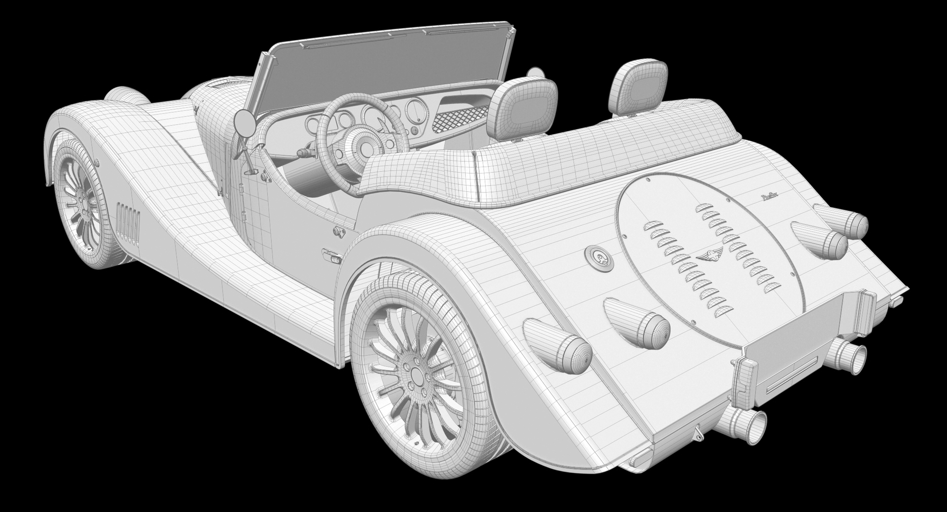 3D convertible car morgan 6 - TurboSquid 1413374