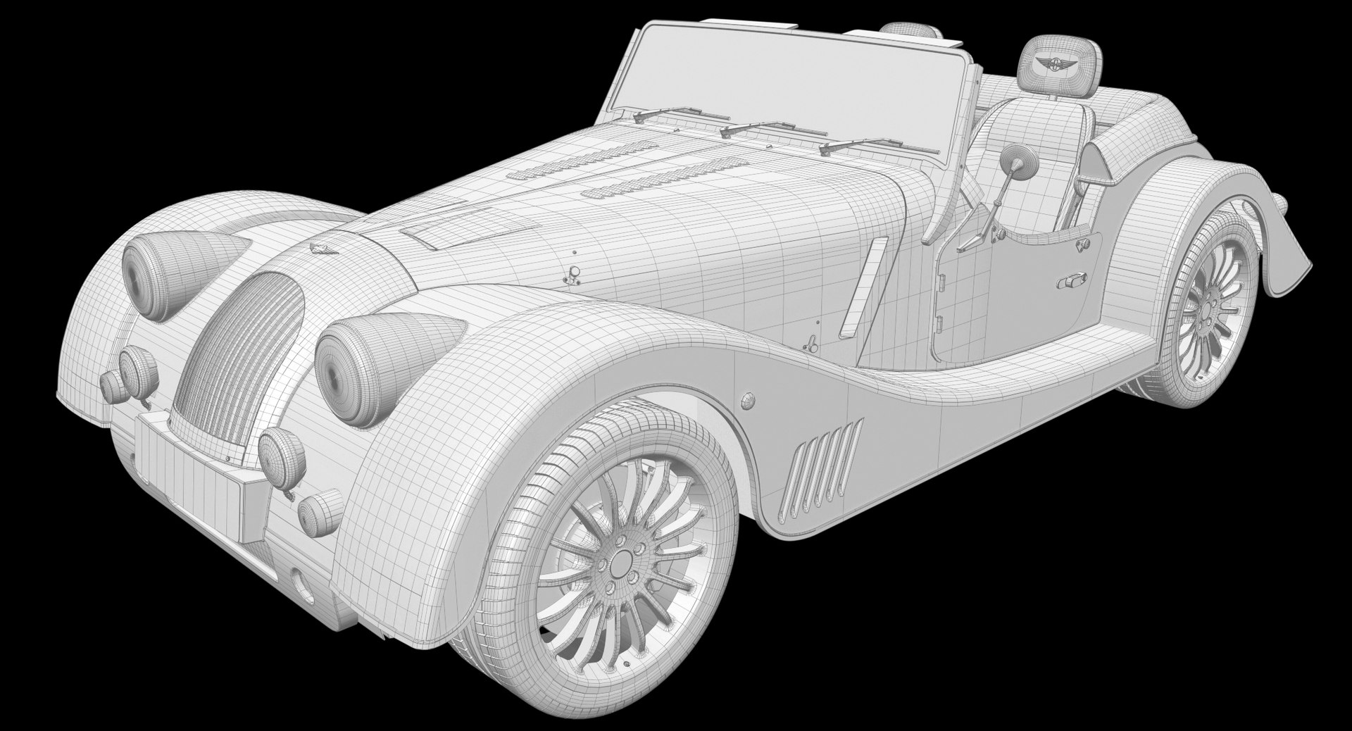 3D Convertible Car Morgan 6 - TurboSquid 1413374