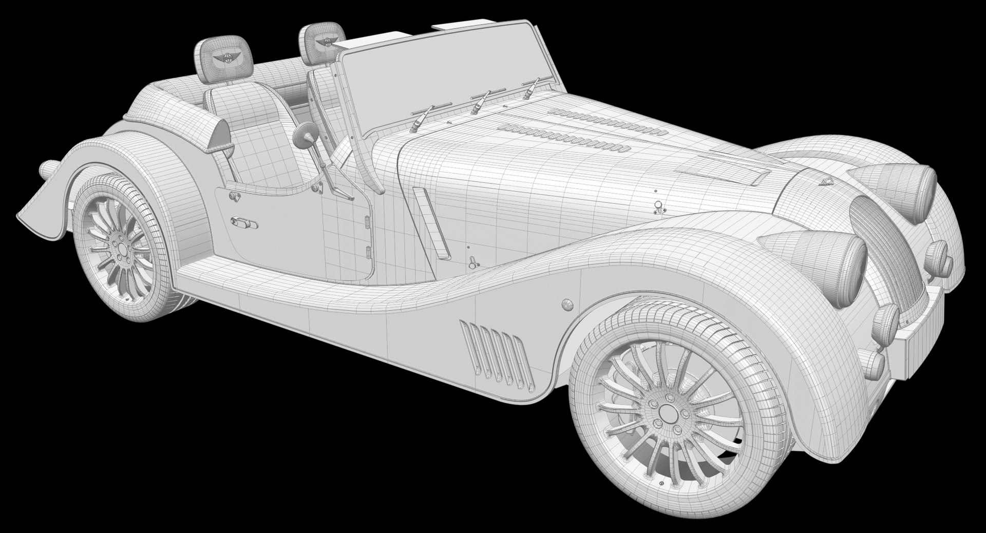 3D Convertible Car Morgan 6 - TurboSquid 1413374