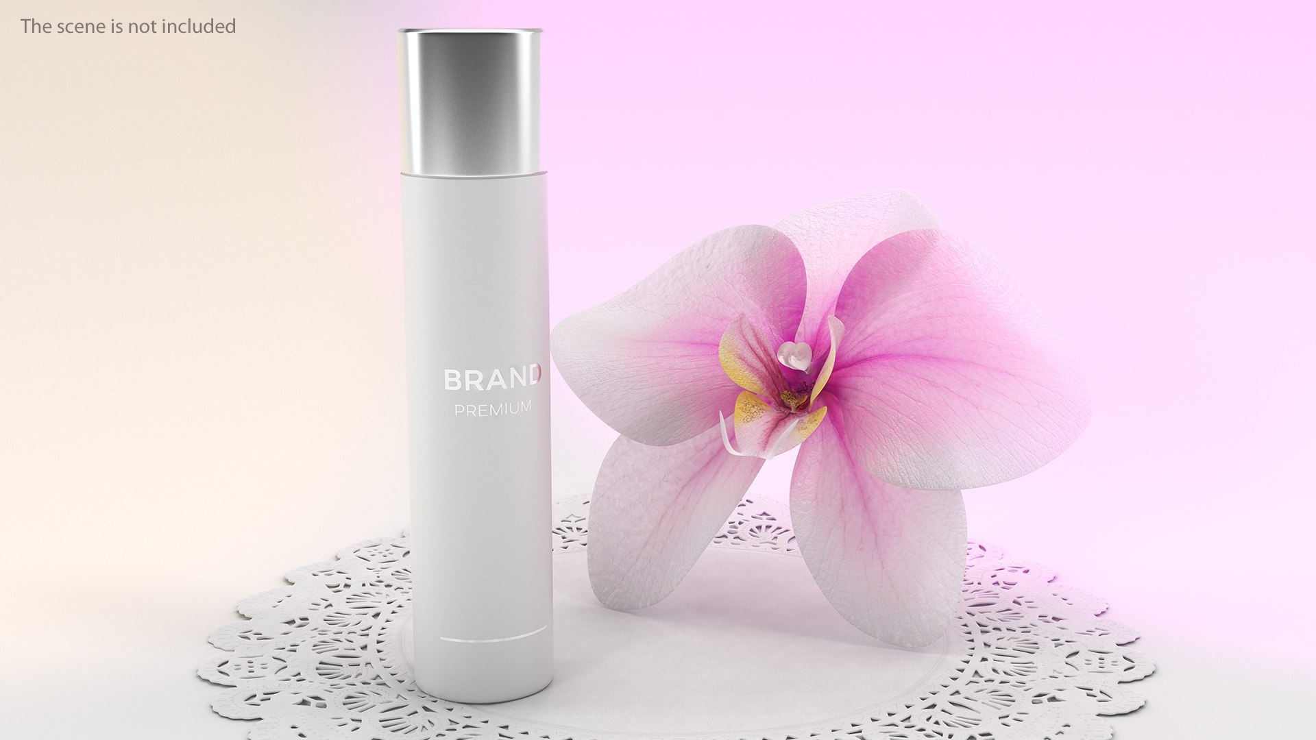 White Spray Bottle 3D model preview