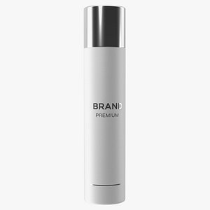 white spray bottle 3D model