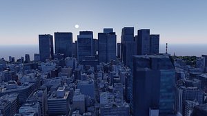 13 Japan Tokyo City Scene 3D Models HUGEPACK