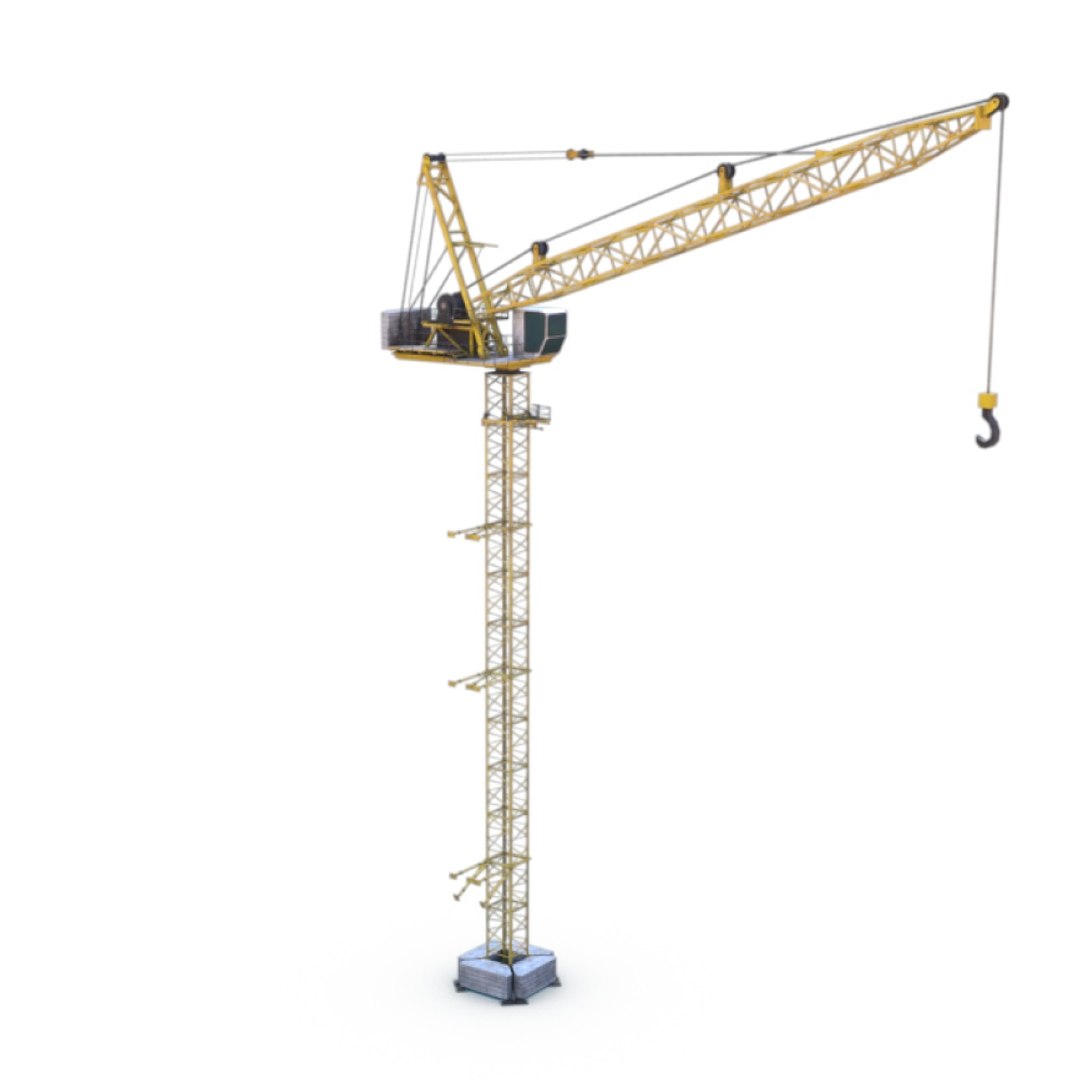 Tower Crane 3D Model - TurboSquid 1220948