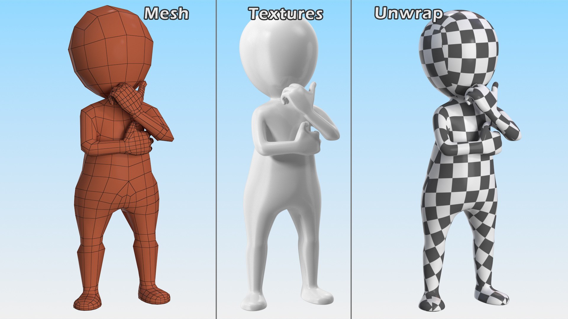 3D Stickman Collection https://p.turbosquid.com/ts-thumb/iN/W62YMX/Rk/stickmancollectionc4dmodel028/jpg/1690089331/1920x1080/fit_q87/49883f31354fff31d4b23012ae67b7e7d41c3b02/stickmancollectionc4dmodel028.jpg