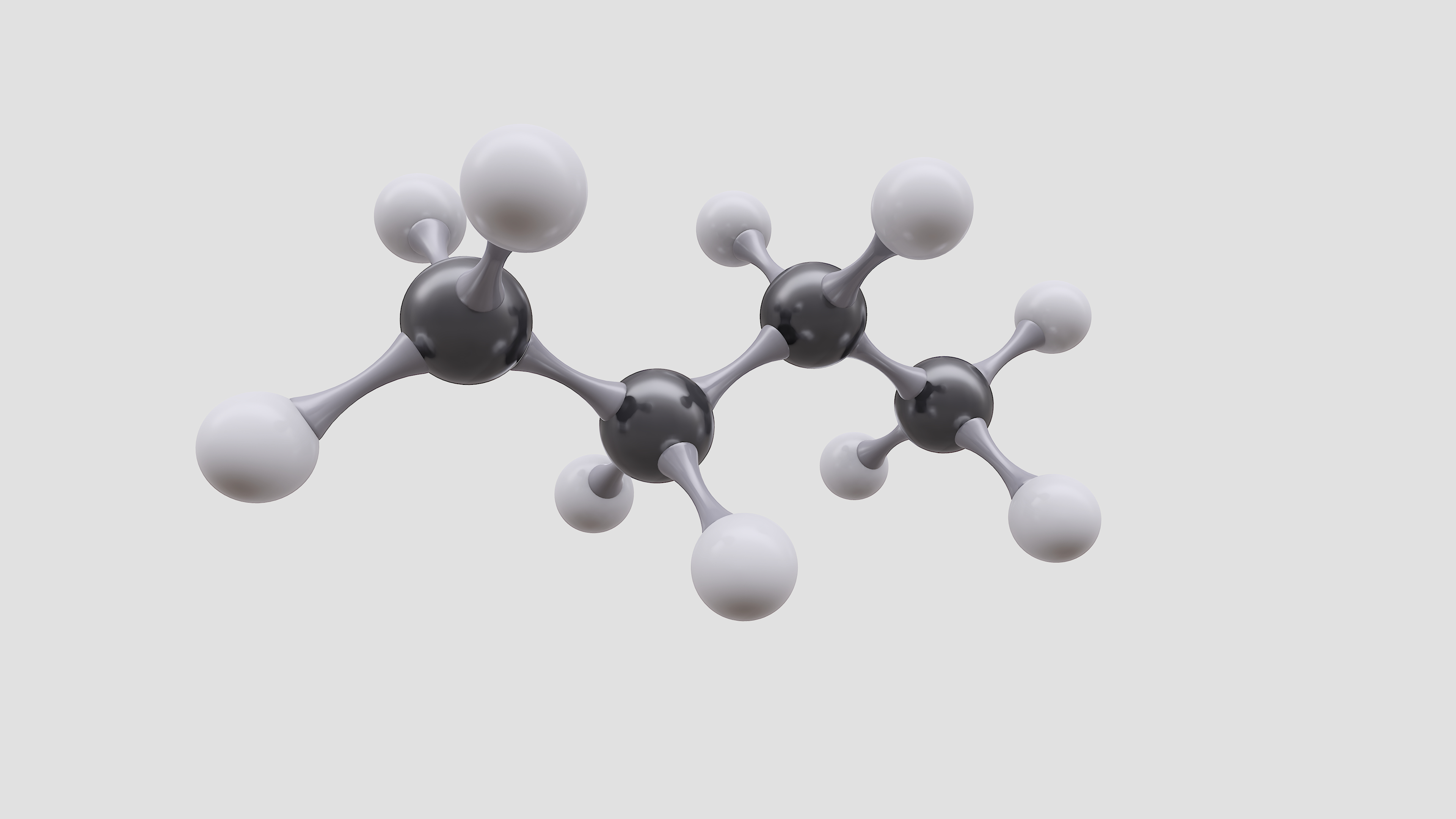 modèle 3D de Molécule de butane avec PBR 4K 8K - TurboSquid 1942304