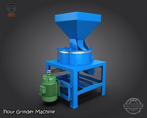 3d flour grinder machine