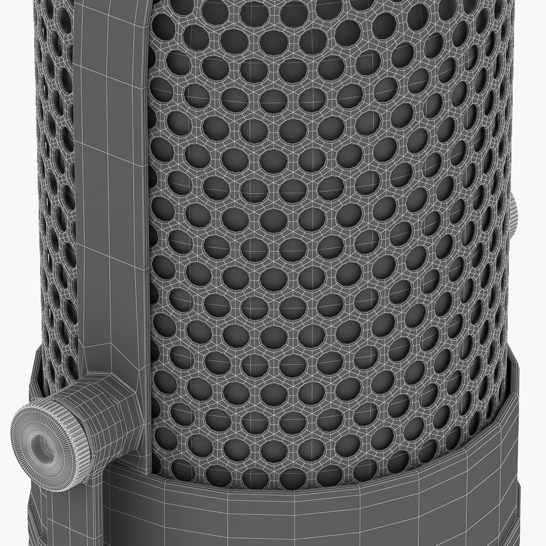 3d Retro Microphone Model