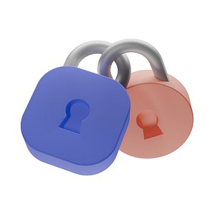 Lock Icon 3D model