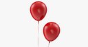 Red Balloon with Ribbon