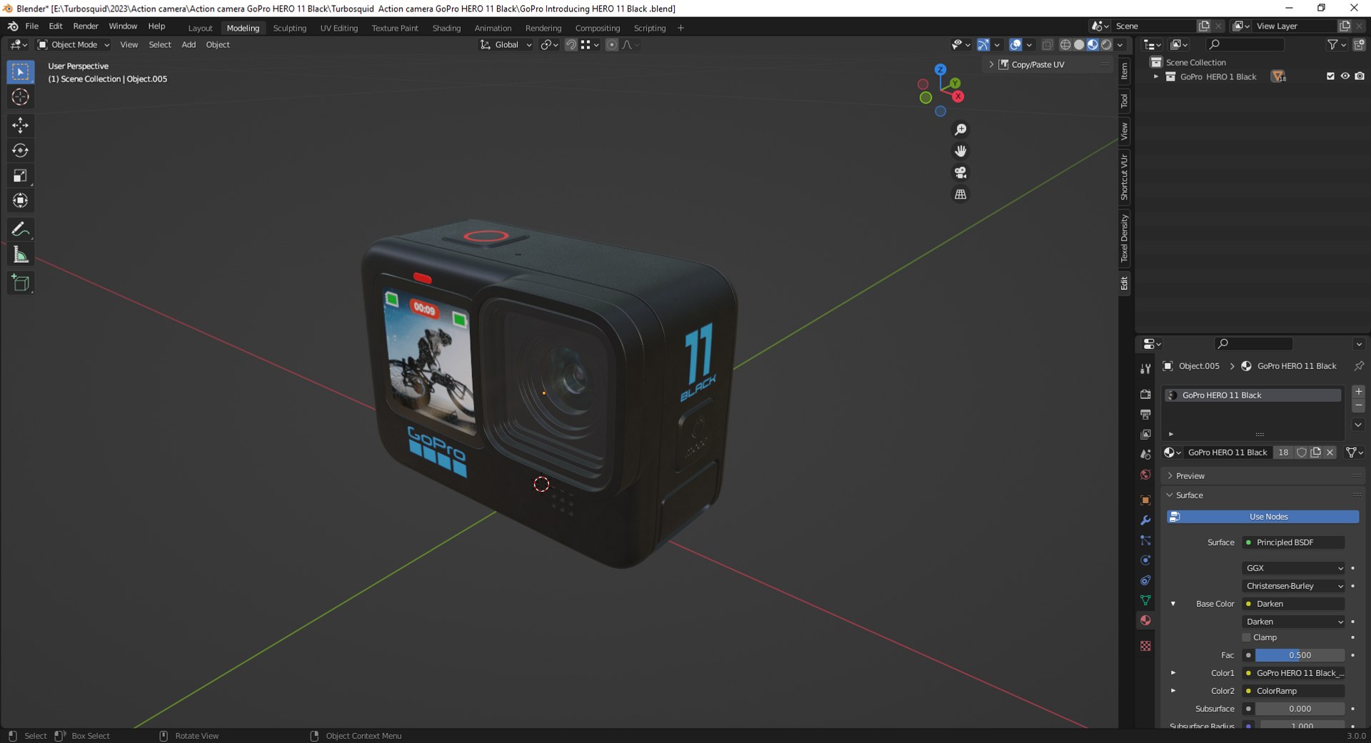 GoPro Introducing HERO 11 Black 3D Model - TurboSquid 2133587