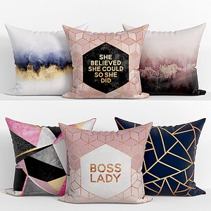 3D Decorative Pillows Set 143