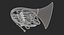 french horn 3D