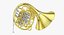french horn 3D