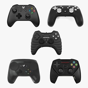 gaming controllers 2 3D model