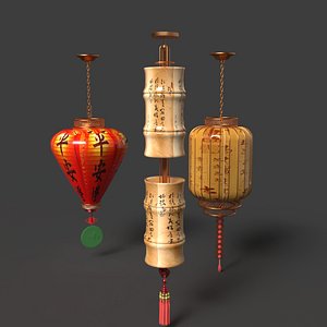 Chinese  red lantern 3D model