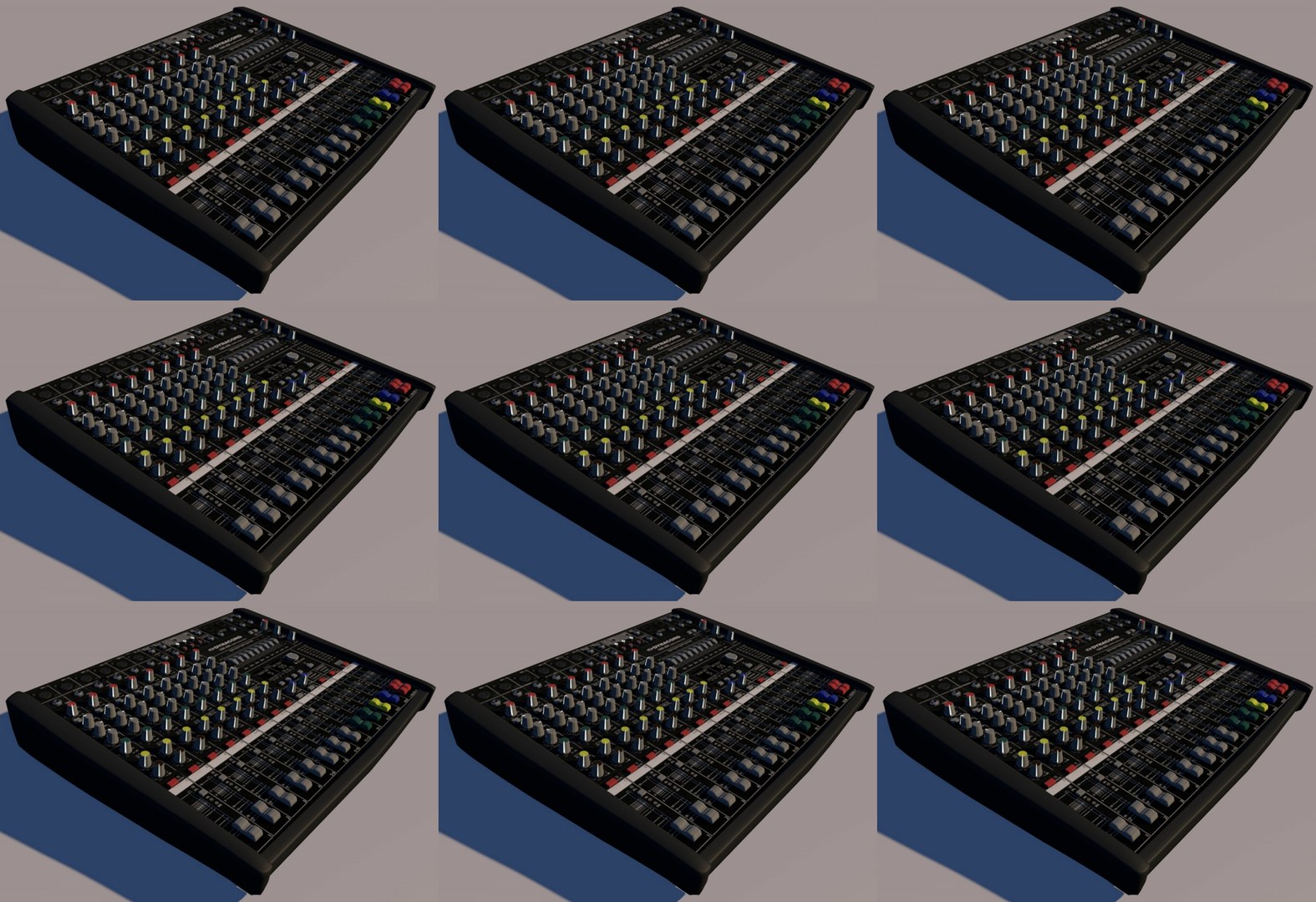 modelo 3d Mezclador de DJ Mezclador de audio Dispositivo de afinación ...