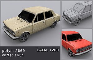 3d model lada car
