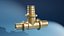Collection of axial press fittings for PeX Pipes