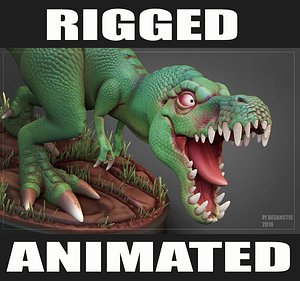 T Rex Running Animated Rigged for Cinema 4D 3D model - TurboSquid 2111094