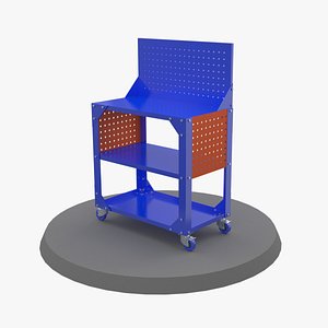 3D model Multipurpose Workshop Trolley