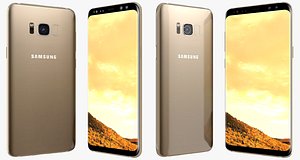 samsung galaxy s8 maple 3D model