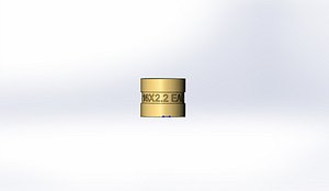 3D press straight connector m model