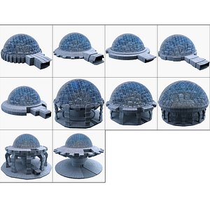 3d model dome city mht pack-01
