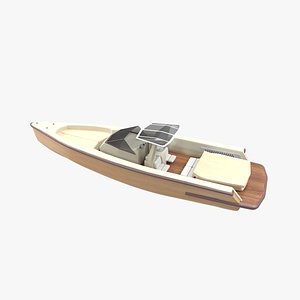 3D boat motorboat motor model