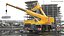 Liebherr-Mobilkran mit Hebevorrichtung für Betonbarrieren