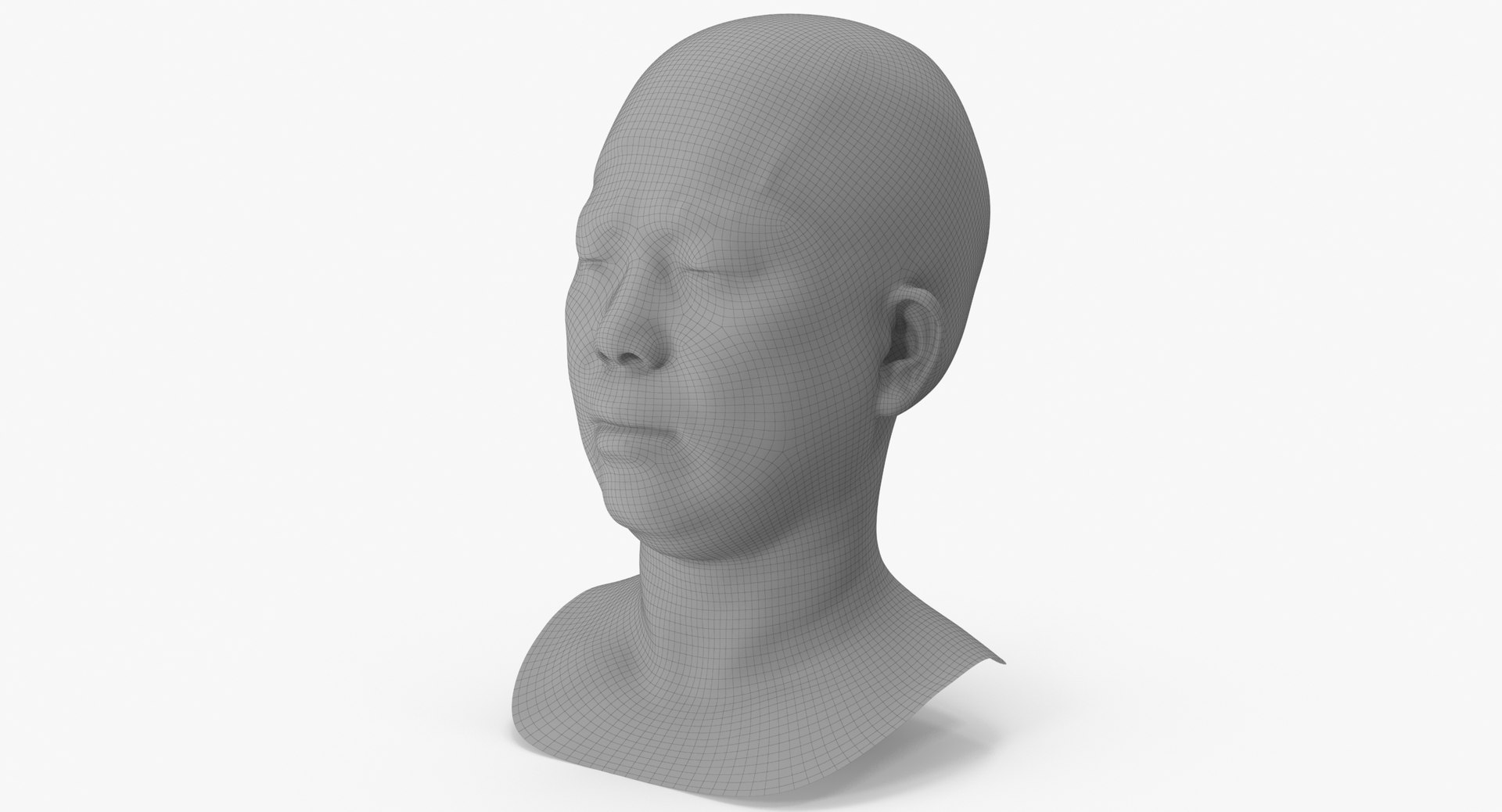 Mei Human Head Cheek Raiser AU6 Clean Scan Model - TurboSquid 1740110