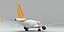 airbus a320neo pegasus airlines 3D