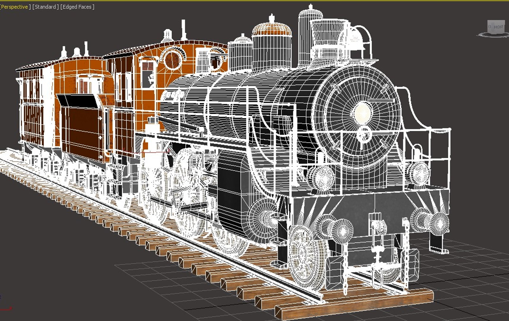 Train wagon low-poly 3D model - TurboSquid 1597953