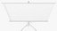 Office Tripod Projection Screen White 3D Model