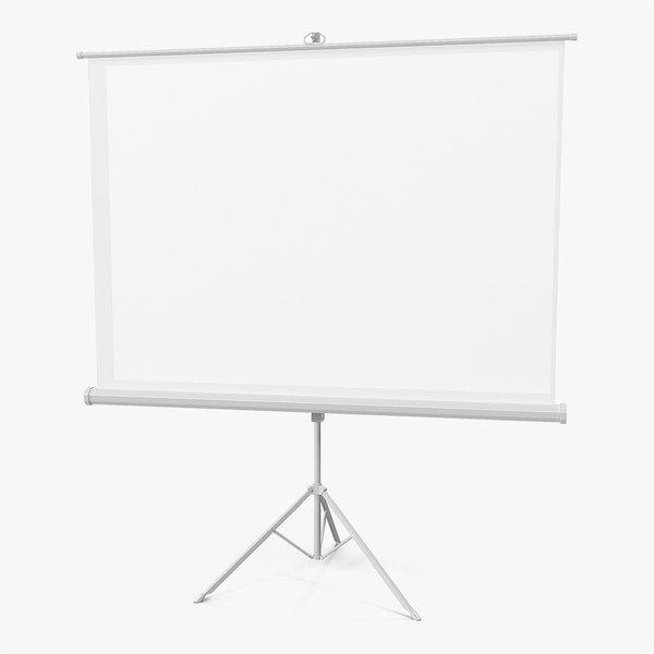 3D office tripod projection screen model