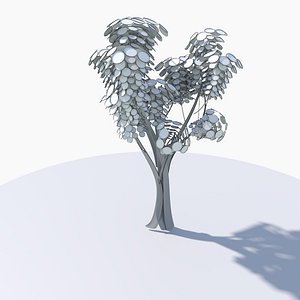 3D Cartoon tree S2Bv2 model